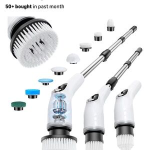 Electric Spin Scrubber with Multiple Brush Heads